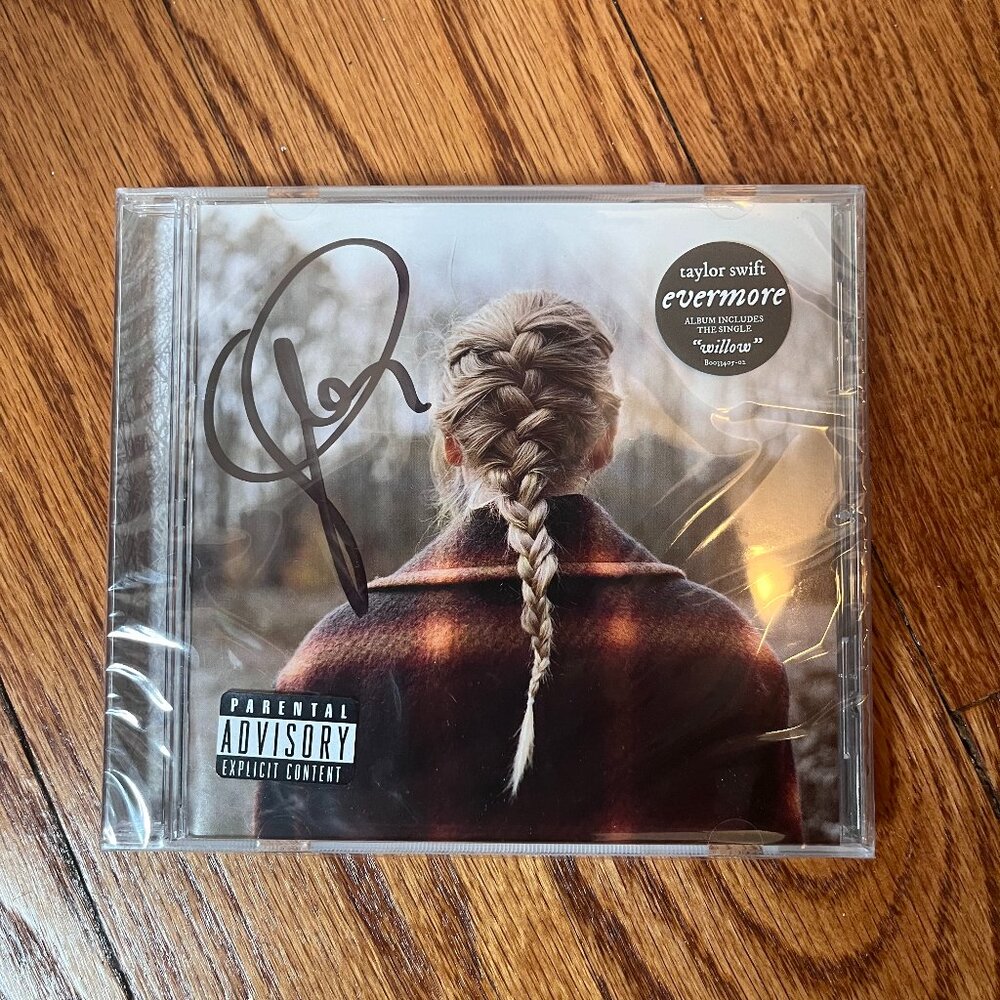 Taylor Swift evermore Signed CD - NEW STILL SEALED
